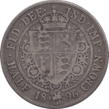 1896 HALFCROWN ( FINE ) - Halfcrown - Cambridgeshire Coins