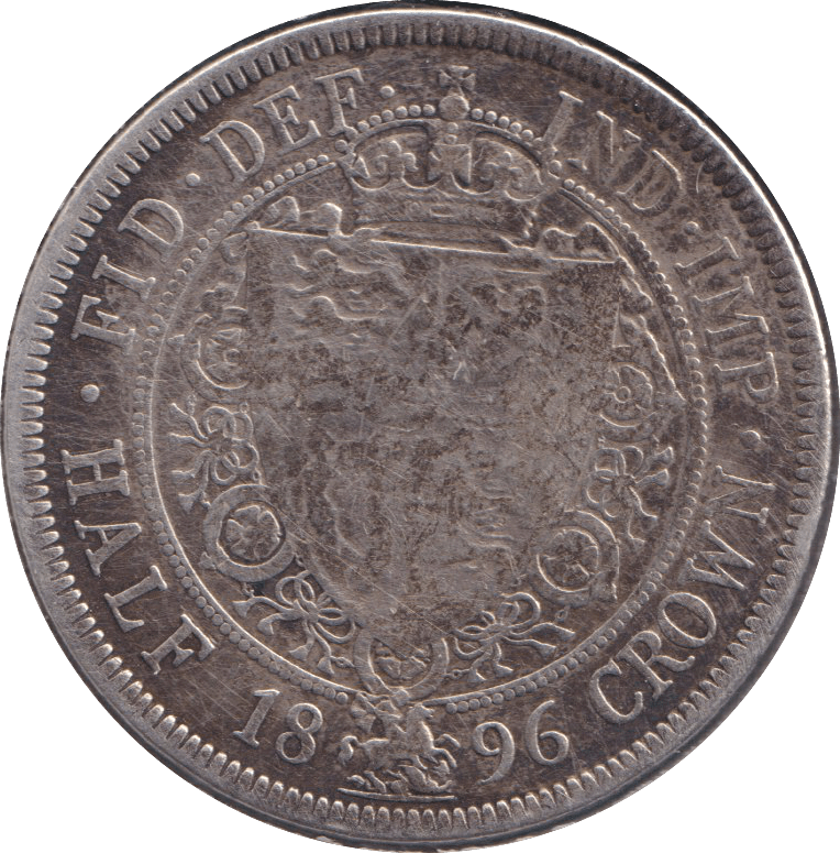 1896 HALFCROWN ( FINE ) - HALFCROWN - Cambridgeshire Coins