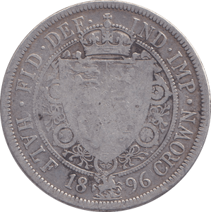 1896 HALFCROWN ( FINE ) - HALFCROWN - Cambridgeshire Coins