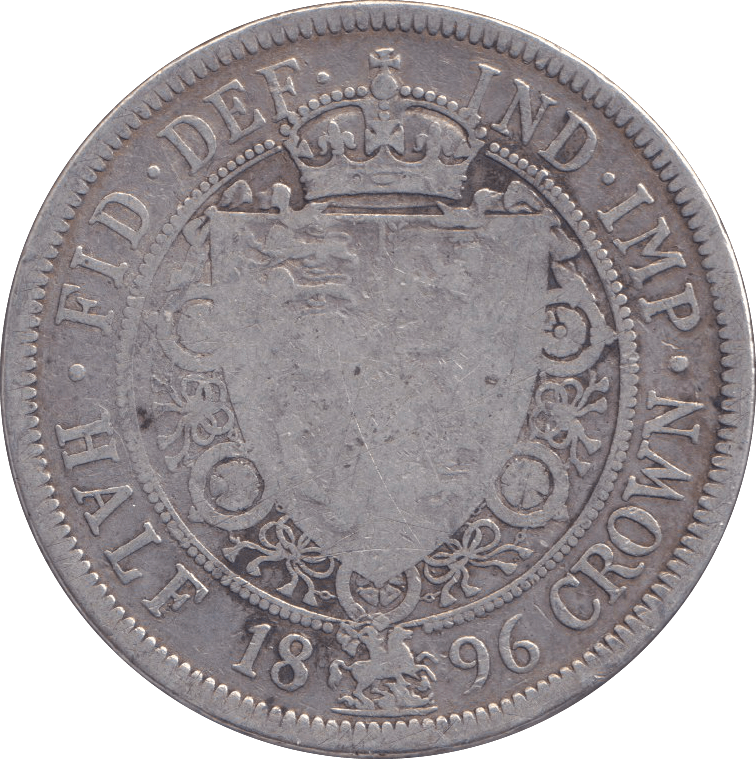 1896 HALFCROWN ( FINE ) - HALFCROWN - Cambridgeshire Coins