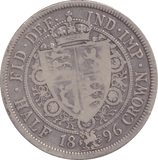 1896 HALFCROWN ( FINE ) - HALFCROWN - Cambridgeshire Coins
