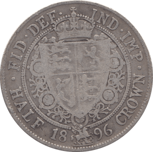 1896 HALFCROWN ( FINE ) - HALFCROWN - Cambridgeshire Coins