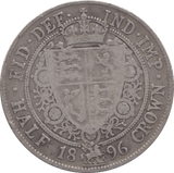 1896 HALFCROWN ( FINE ) - HALFCROWN - Cambridgeshire Coins
