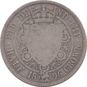 1896 HALFCROWN ( FINE ) - Halfcrown - Cambridgeshire Coins