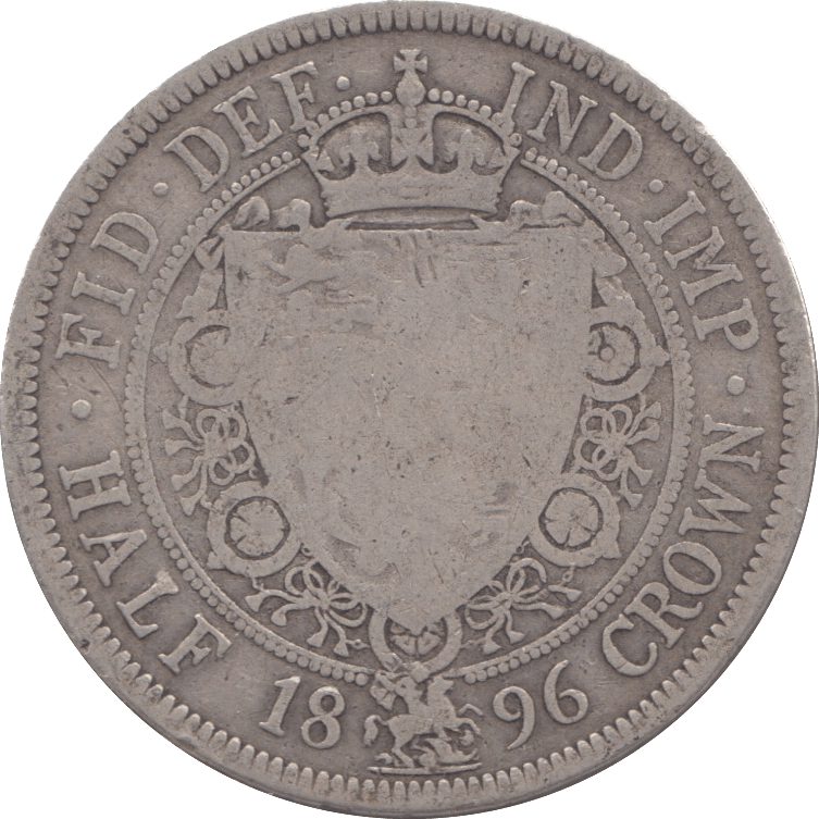 1896 HALFCROWN ( FINE ) - Halfcrown - Cambridgeshire Coins