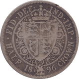 1896 HALFCROWN ( FINE ) - HALFCROWN - Cambridgeshire Coins