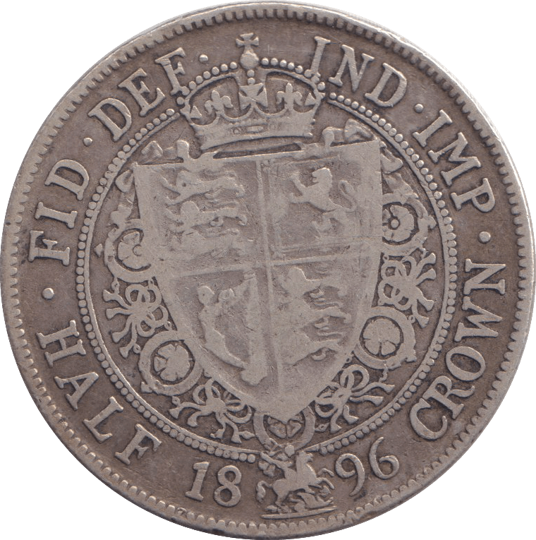 1896 HALFCROWN ( FINE ) - WORLD COINS - Cambridgeshire Coins