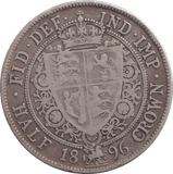 1896 HALFCROWN ( FINE ) - WORLD COINS - Cambridgeshire Coins