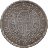 1896 HALFCROWN ( GF ) - Halfcrown - Cambridgeshire Coins