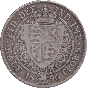 1896 HALFCROWN ( GF ) - HALFCROWN - Cambridgeshire Coins