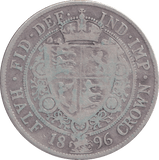 1896 HALFCROWN ( NF ) - HALFCROWN - Cambridgeshire Coins