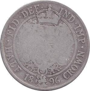 1896 HALFCROWN ( NF ) - HALFCROWN - Cambridgeshire Coins