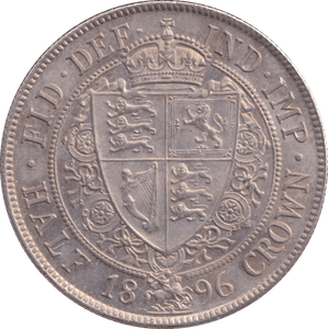 1896 HALFCROWN ( UNC ) - HALFCROWN - Cambridgeshire Coins