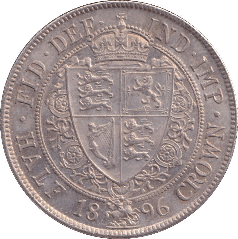 1896 HALFCROWN ( UNC ) - HALFCROWN - Cambridgeshire Coins