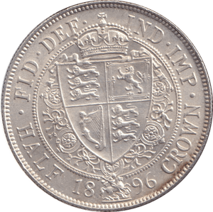1896 HALFCROWN ( UNC ) - HALFCROWN - Cambridgeshire Coins