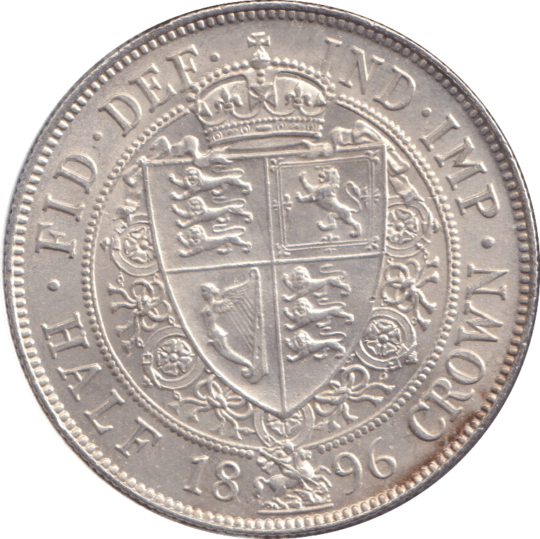 1896 HALFCROWN ( UNC ) - HALFCROWN - Cambridgeshire Coins
