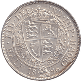 1896 HALFCROWN ( UNC ) - HALFCROWN - Cambridgeshire Coins
