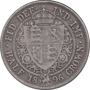 1896 HALFCROWN ( VF ) - HALFCROWN - Cambridgeshire Coins