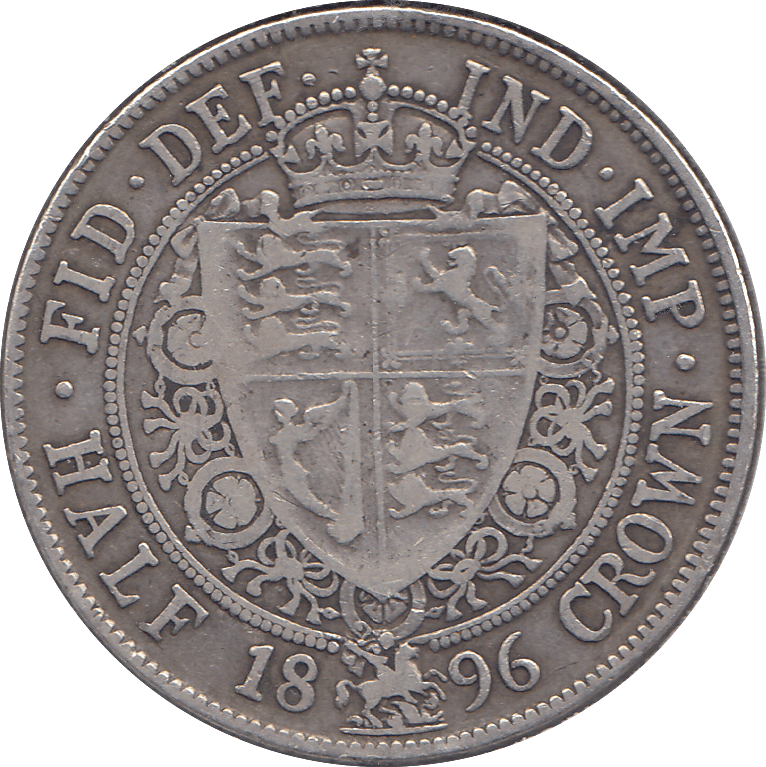 1896 HALFCROWN ( VF ) - HALFCROWN - Cambridgeshire Coins