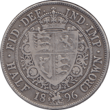 1896 HALFCROWN ( VF ) - HALFCROWN - Cambridgeshire Coins