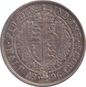 1896 HALFCROWN ( VF ) - WORLD COINS - Cambridgeshire Coins