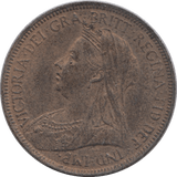 1896 HALFPENNY ( AUNC ) - Halfpenny - Cambridgeshire Coins