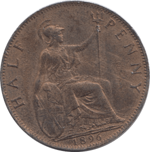 1896 HALFPENNY ( AUNC ) - Halfpenny - Cambridgeshire Coins