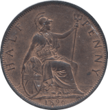 1896 HALFPENNY ( EF ) - HALFPENNY - Cambridgeshire Coins