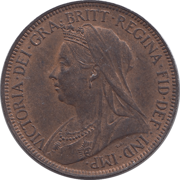 1896 HALFPENNY ( UNC ) - HALFPENNY - Cambridgeshire Coins