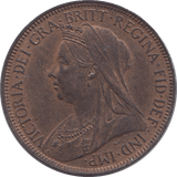 1896 HALFPENNY ( UNC ) - HALFPENNY - Cambridgeshire Coins
