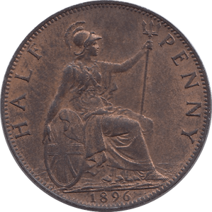 1896 HALFPENNY ( UNC ) - HALFPENNY - Cambridgeshire Coins
