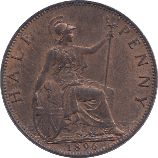1896 HALFPENNY ( UNC ) - HALFPENNY - Cambridgeshire Coins