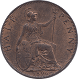 1896 HALFPENNY ( UNC ) - HALFPENNY - Cambridgeshire Coins