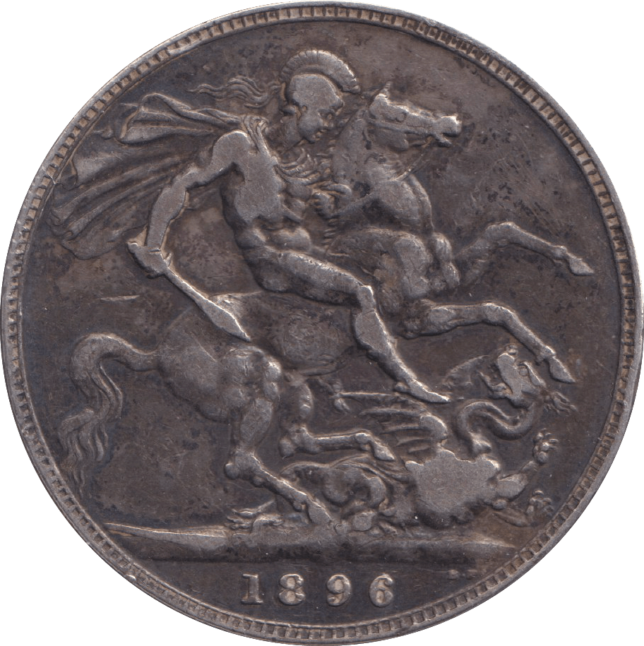 1896 LIX CROWN ( GVF ) - CROWN - Cambridgeshire Coins