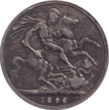 1896 LIX CROWN ( GVF ) - CROWN - Cambridgeshire Coins