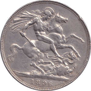 1896 LX CROWN ( GVF ) - CROWN - Cambridgeshire Coins