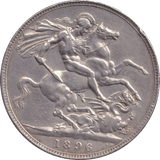 1896 LX CROWN ( GVF ) - CROWN - Cambridgeshire Coins