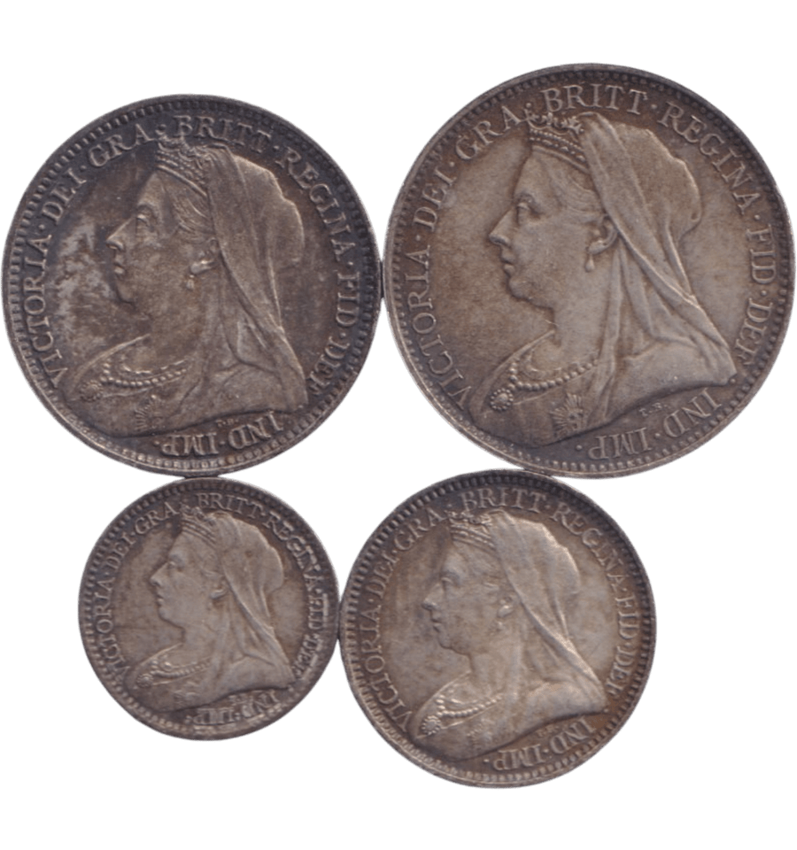 1896 MAUNDY SET ( UNC ) - Maundy Set - Cambridgeshire Coins