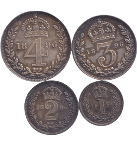 1896 MAUNDY SET ( UNC ) - Maundy Set - Cambridgeshire Coins