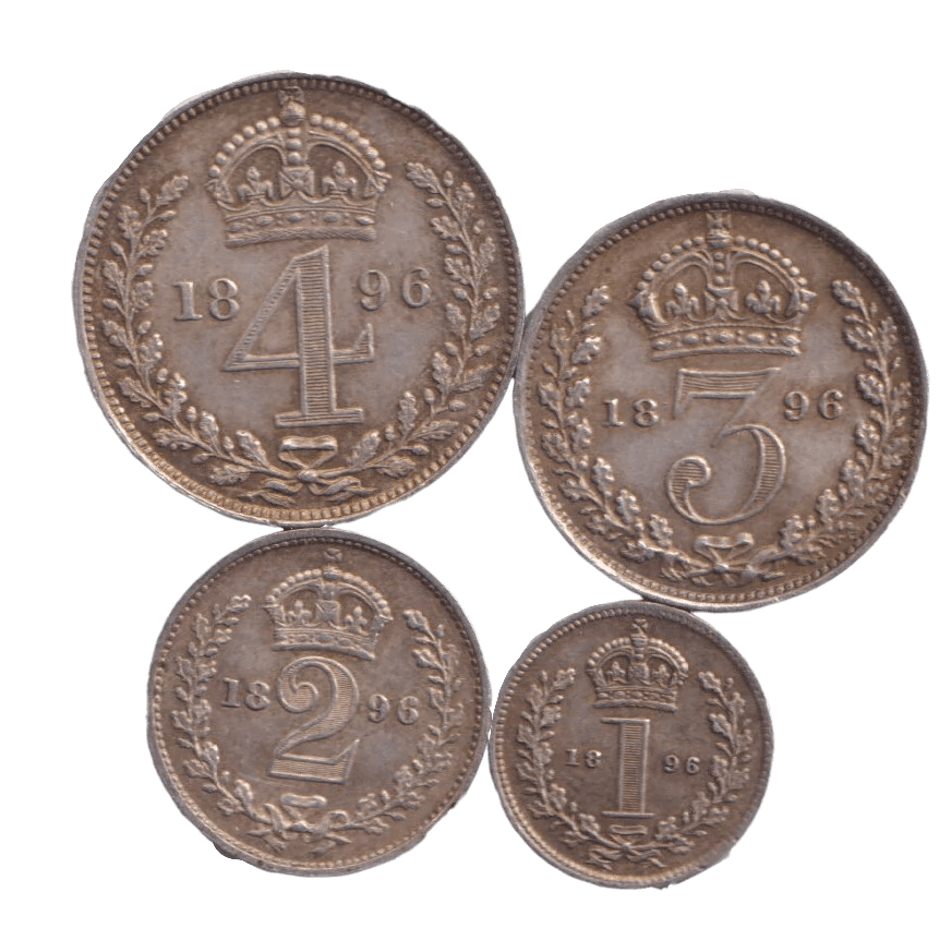 1896 MAUNDY SET VICTORIA - Maundy Set - Cambridgeshire Coins