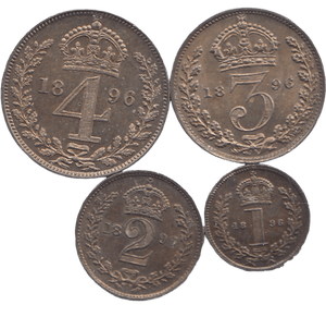 1896 MAUNDY SET - Maundy Set - Cambridgeshire Coins