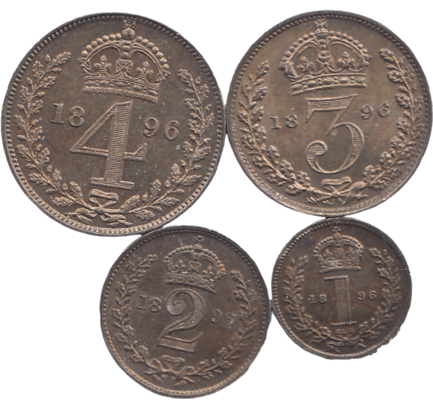 1896 MAUNDY SET - Maundy Set - Cambridgeshire Coins