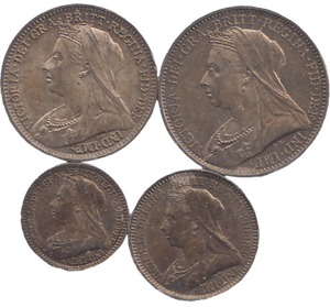 1896 MAUNDY SET - Maundy Set - Cambridgeshire Coins