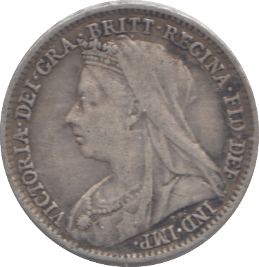 1896 MAUNDY THREEPENCE ( VF ) - MAUNDY THREEPENCE - Cambridgeshire Coins