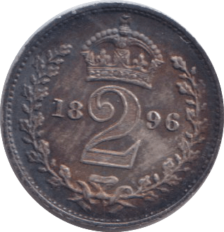 1896 MAUNDY TWOPENCE ( UNC ) - MAUNDY TWOPENCE - Cambridgeshire Coins