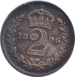 1896 MAUNDY TWOPENCE ( UNC ) - MAUNDY TWOPENCE - Cambridgeshire Coins