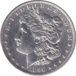 1896 MORGAN DOLLAR USA PHILADEPHIA MINT - SILVER WORLD COINS - Cambridgeshire Coins