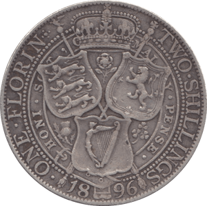 1896 ONE FLORIN ( VF ) - FLORIN - Cambridgeshire Coins