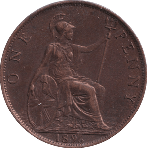 1896 PENNY ( AUNC ) - PENNY - Cambridgeshire Coins