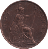 1896 PENNY ( AUNC ) - PENNY - Cambridgeshire Coins